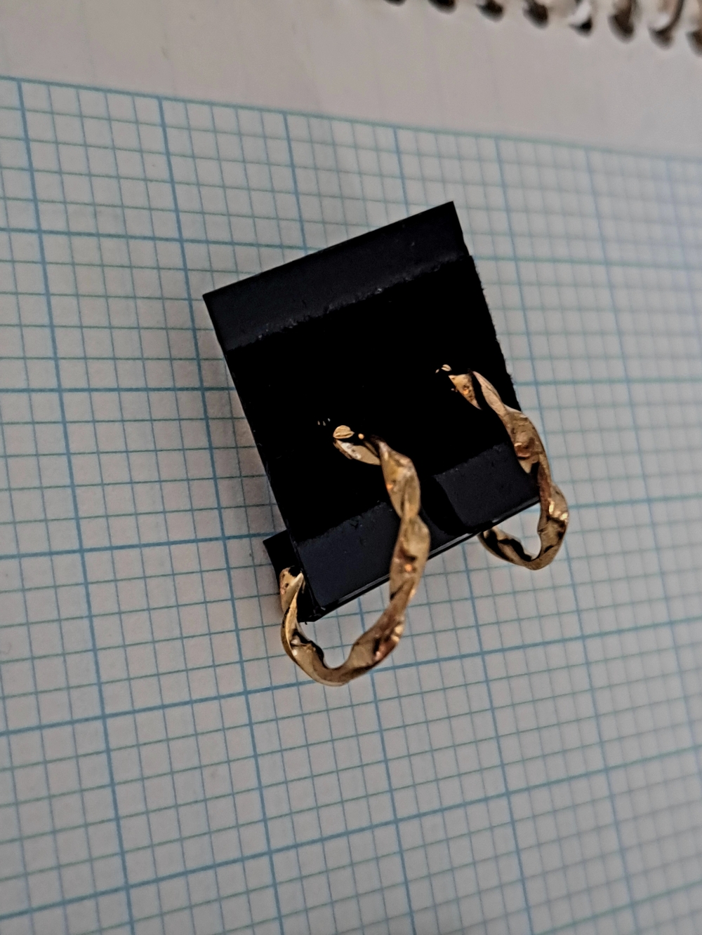 Gold Twisted Hoop Earrings - Women Jewelry
